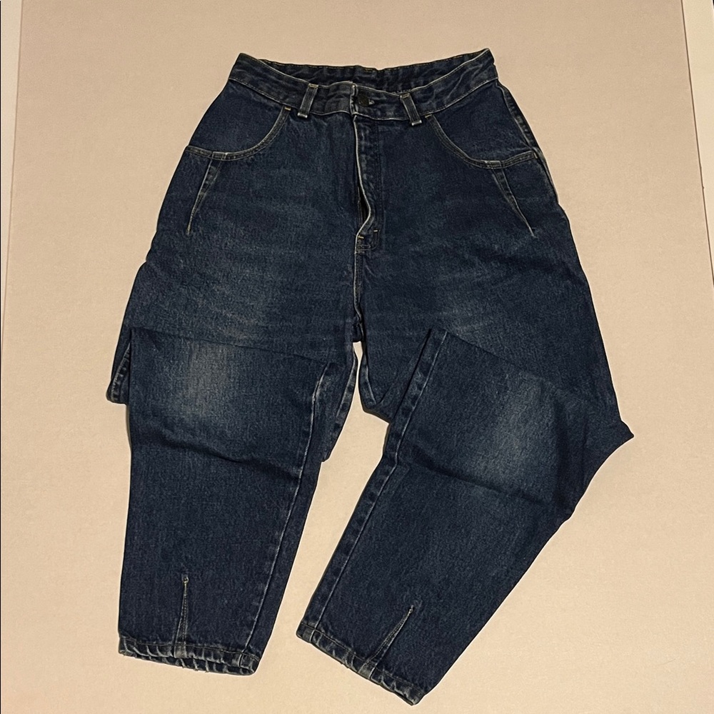 Vintage Levi's Misses Deep Indigo Relaxed Jeans size 12 made in USA